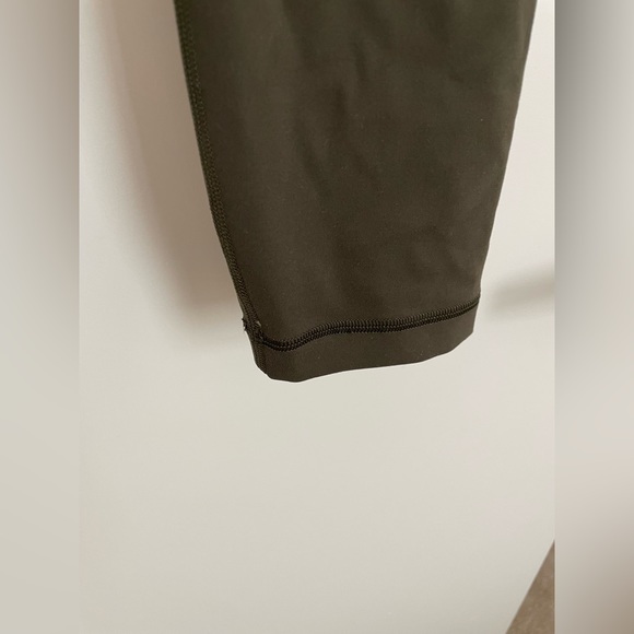 Lululemon Wunder Train Crop Leggings Dark Olive - Picture 10 of 16